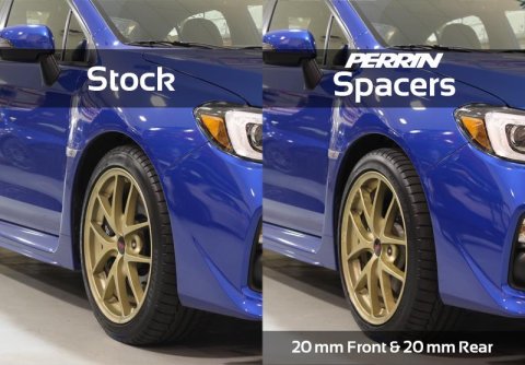 PERRIN 15-26 Subaru WRX / 05-21 STI 20mm Wheel Spacers 5x114.3 56mm CB - Pair thumbnail 3