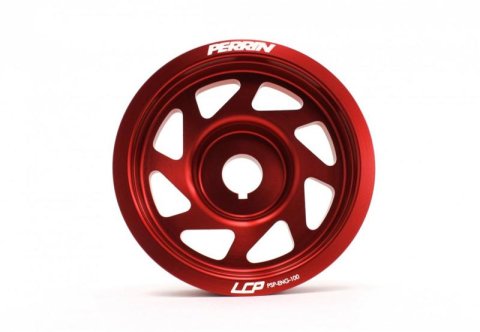 PERRIN 93-14 Subaru Impreza (Incl. 02-14 WRX) / 04-21 STI Lightened Crank Pulley - Red thumbnail 1