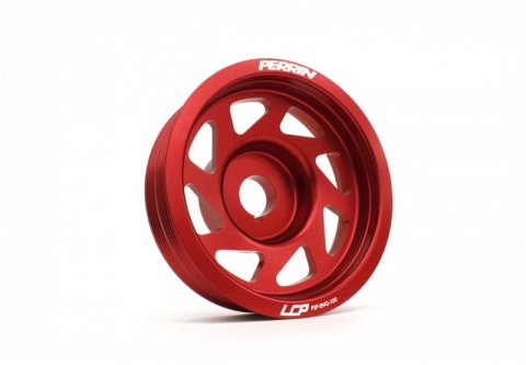 PERRIN 93-14 Subaru Impreza (Incl. 02-14 WRX) / 04-21 STI Lightened Crank Pulley - Red thumbnail 5