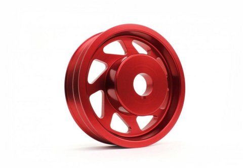 PERRIN 93-14 Subaru Impreza (Incl. 02-14 WRX) / 04-21 STI Lightened Crank Pulley - Red thumbnail 7