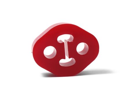 PERRIN Subaru / Universal 12mm ID 1.5in. Hole Offset Exhaust Hanger - Red (Sold Individually) thumbnail 2