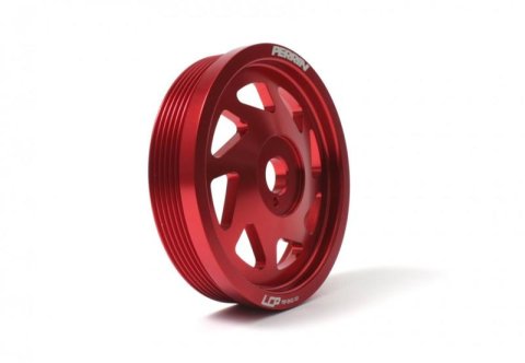 PERRIN 15-18 Subaru WRX / 13-20 BRZ / 14-18 FXT / 13-16 Crosstrek Lightened Crank Pulley - Red thumbnail 2
