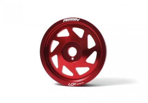PERRIN 15-18 Subaru WRX / 13-20 BRZ / 14-18 FXT / 13-16 Crosstrek Lightened Crank Pulley - Red thumbnail 3