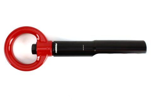 PERRIN 17-21 Honda Civic Si/Type R/Touring/Hatchback Tow Hook Kit Front - Red thumbnail 2