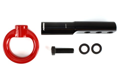 PERRIN 17-21 Honda Civic Si/Type R/Touring/Hatchback Tow Hook Kit Front - Red thumbnail 4