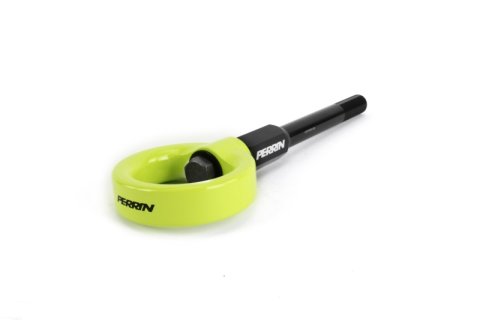 PERRIN 02-07 Subaru WRX/STI Tow Hook Kit (Front) - Neon Yellow thumbnail 1