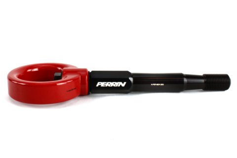 PERRIN 15-17 Subaru WRX & STI / 13-17 Crosstrek / 12-16 Impreza Tow Hook Kit (Front) - Red thumbnail 2
