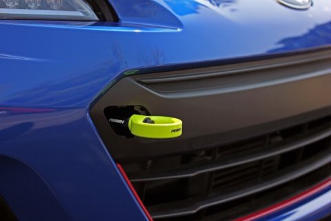 PERRIN 18-21 Subaru WRX & STI / 13-25 BRZ / 17-20 Toyota 86 Tow Hook Kit (Front) - Neon Yellow thumbnail 4