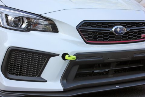 PERRIN 18-21 Subaru WRX & STI / 13-25 BRZ / 17-20 Toyota 86 Tow Hook Kit (Front) - Neon Yellow thumbnail 8