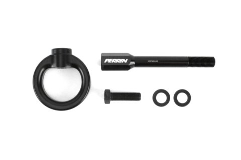 PERRIN 02-07 Subaru WRX/STI Tow Hook Kit (Front) - Flat Black thumbnail 2