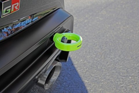 PERRIN 20-25 Toyota Supra Tow Hook Kit (Rear) - Neon Yellow thumbnail 1