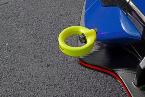 PERRIN 17-21 Honda Civic Si/Type R/Touring/Hatchback Tow Hook Kit Rear - Neon Yellow thumbnail 2