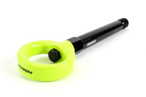 PERRIN 17-21 Honda Civic Si/Type R/Touring/Hatchback Tow Hook Kit Rear - Neon Yellow thumbnail 5