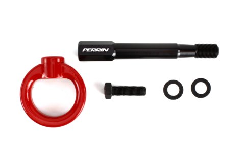 PERRIN 14-19 Subaru Forester Tow Hook Kit (Rear) - Red thumbnail 1