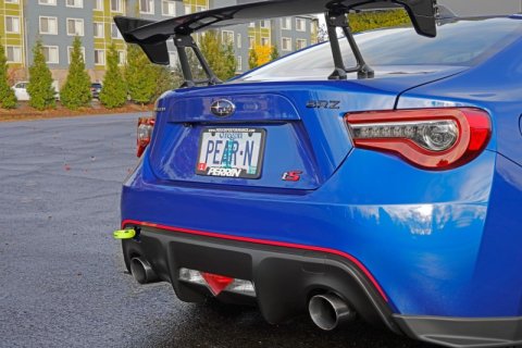 PERRIN 13-25 Subaru BRZ / 13-20 Scion FRS & Toyota 86 / 22-25 GR86 Tow Hook Kit (Rear) - Neon Yellow thumbnail 4