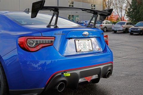 PERRIN 13-25 Subaru BRZ / 13-20 Scion FRS & Toyota 86 / 22-25 GR86 Tow Hook Kit (Rear) - Neon Yellow thumbnail 6