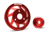 PERRIN 15-21 Subaru WRX / 18-20 Crosstrek / 14-18 FXT Lightweight Water Pump Pulley - Red thumbnail 8