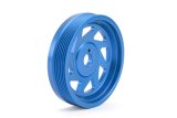 PERRIN 15-18 Subaru WRX / 13-20 BRZ / 14-18 FXT / 13-16 Crosstrek Lightened Crank Pulley - Blue thumbnail 2
