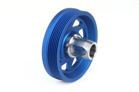 PERRIN 19-21 Subaru WRX / 16-18 Forester / 15-19 Legacy Lightweight Crank Pulley - Blue thumbnail 4