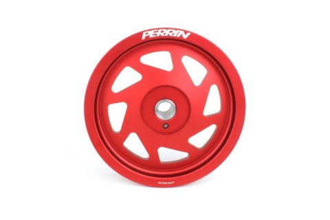 PERRIN 19-21 Subaru WRX / 16-18 Forester / 15-19 Legacy Lightweight Crank Pulley - Red thumbnail 5