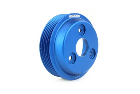 PERRIN 15-21 Subaru WRX / 18-20 Crosstrek / 14-18 FXT Lightweight Water Pump Pulley - Blue thumbnail 1
