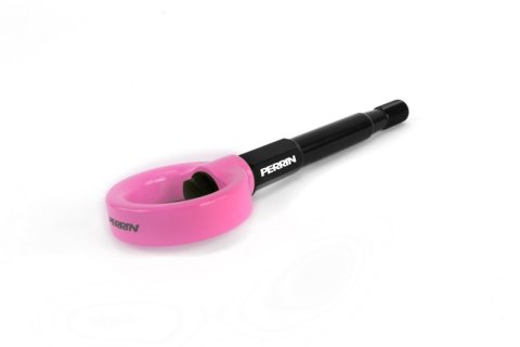 PERRIN 15-21 Subaru WRX/STI / 24-26 Crosstrek / 25-26 Forester Tow Hook Kit (Rear) - Hyper Pink thumbnail 2