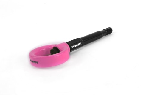 PERRIN 14-19 Subaru Forester Tow Hook Kit (Rear) - Hyper Pink thumbnail 1