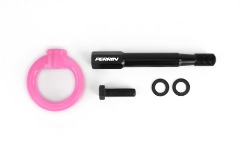 PERRIN 14-19 Subaru Forester Tow Hook Kit (Rear) - Hyper Pink thumbnail 3