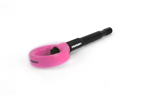 PERRIN 14-19 Subaru Forester Tow Hook Kit (Rear) - Hyper Pink thumbnail 5