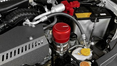 PERRIN 15-26 Subaru WRX & 13-25 BRZ/FR-S/86/GR86 Oil Filter Cover - Red thumbnail 4