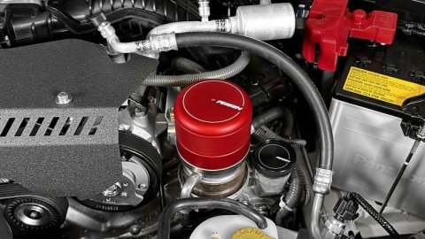 PERRIN 15-26 Subaru WRX & 13-25 BRZ/FR-S/86/GR86 Oil Filter Cover - Red thumbnail 5