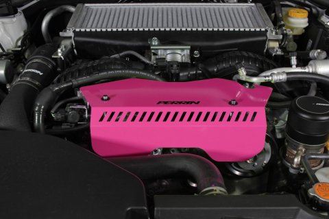PERRIN 22-26 Subaru WRX Pulley Cover - Hyper Pink (TALL - For Use w/o PERRIN AOS) thumbnail 6