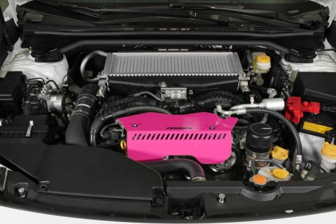 PERRIN 22-26 Subaru WRX Pulley Cover - Hyper Pink (TALL - For Use w/o PERRIN AOS) thumbnail 8