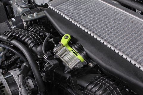 PERRIN 22-26 Subaru WRX / 19-25 Ascent / 20-25 Outback & Legacy Turbo TMIC Bracket - Neon Yellow thumbnail 1