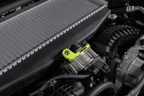 PERRIN 22-26 Subaru WRX / 19-25 Ascent / 20-25 Outback & Legacy Turbo TMIC Bracket - Neon Yellow thumbnail 2