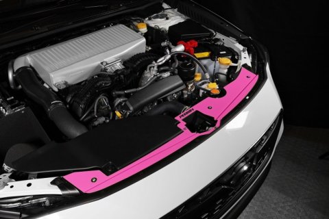 PERRIN 22-26 Subaru WRX Radiator Shroud - Hyper Pink thumbnail 2