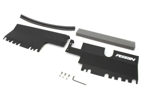 PERRIN 15-21 Subaru WRX/STI Radiator Shroud (Without OEM Intake Scoop) - Black thumbnail 4