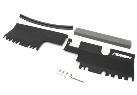 PERRIN 15-21 Subaru WRX/STI Radiator Shroud (Without OEM Intake Scoop) - Black thumbnail 5
