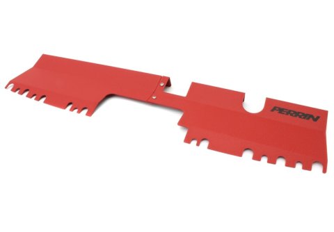 PERRIN 15-21 Subaru WRX/STI Radiator Shroud (Without OEM Intake Scoop) - Red thumbnail 2