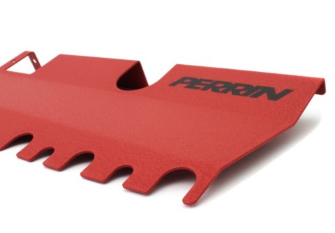 PERRIN 15-21 Subaru WRX/STI Radiator Shroud (Without OEM Intake Scoop) - Red thumbnail 3