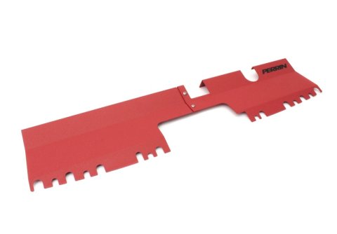 PERRIN 15-21 Subaru WRX/STI Radiator Shroud (Without OEM Intake Scoop) - Red thumbnail 4