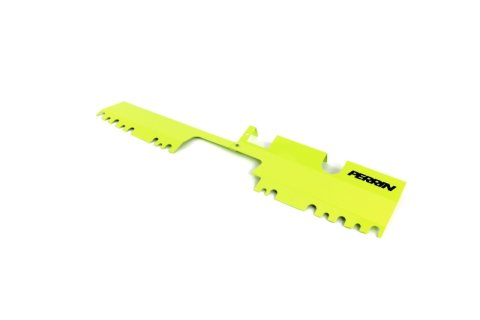 PERRIN 15-21 Subaru WRX/STI Radiator Shroud (With OEM Intake Scoop) - Neon Yellow thumbnail 2