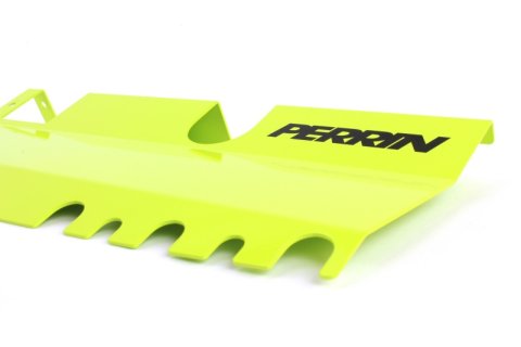 PERRIN 15-21 Subaru WRX/STI Radiator Shroud (With OEM Intake Scoop) - Neon Yellow thumbnail 3