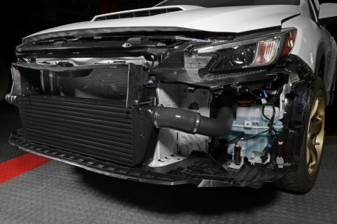 PERRIN 22-26 Subaru WRX Front Mount Intercooler Kit (Black Tubes & Black Core) thumbnail 4