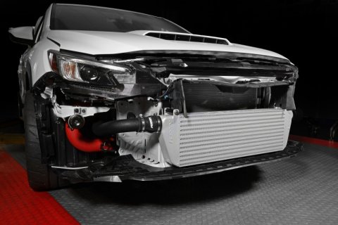 PERRIN 22-26 Subaru WRX Front Mount Intercooler Kit (Black Tubes & Silver Core) thumbnail 2