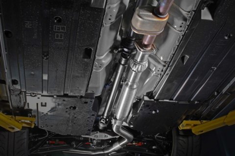 PERRIN 22-26 Subaru WRX Stainless Steel Midpipe w/Resonator 3in. (Fits OEM/Aftermarket Mufflers) thumbnail 1
