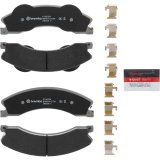 Brembo 09-17 Chevrolet Silverado 2500 HD/GMC Sierra 2500 HD/Silverado 3500 HD Front NAO Brake Pad thumbnail 2
