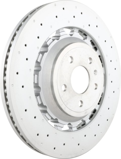 Brembo 15-18 Porsche Macan Front Grooved UV Coated Rotor thumbnail 1