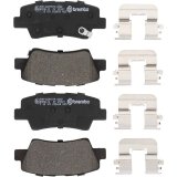 Brembo OE 21-23 Hyundai Kona/19-24 Kona Electric/19-21 Veloster Low-Met Brake Pad - Rear thumbnail 1