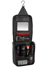 ARB Toiletries Bag Charcoal Finish w/ Red Highlights PVC Outer Shell Mesh Pockets Mirror thumbnail 5